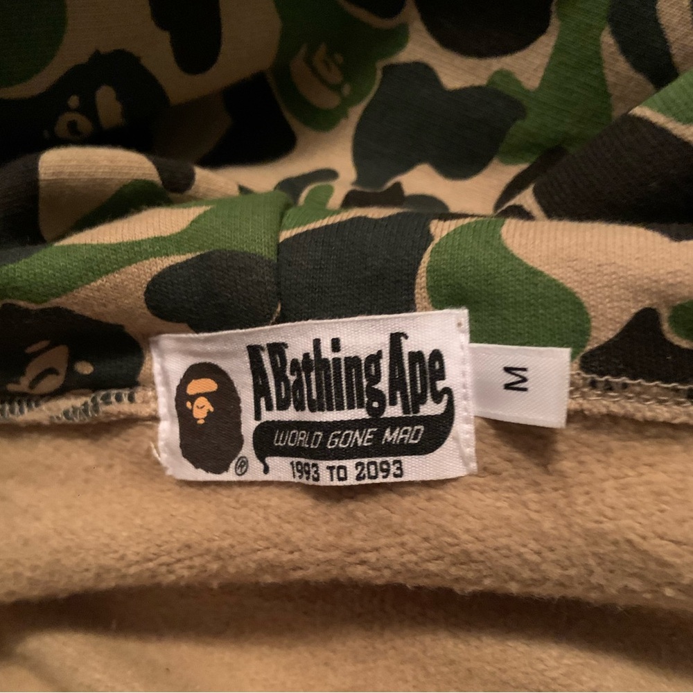 Bape Green and Black Camo Jacket